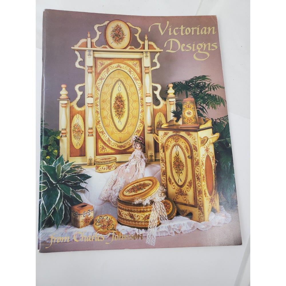 Victorian Designs Charles Johnson Decorative Painting Pattern Book 1987 Vintage